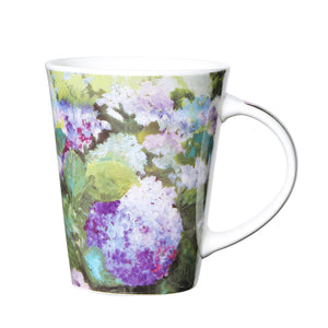 Mug with floral design on a white background Mug with floral design on a white background