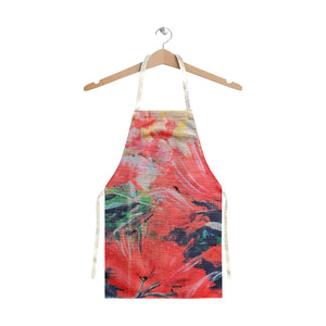 An Apron with printed New Zealand Pohutukawas An Apron with printed New Zealand Pohutukawas