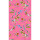 A pink cotton scarf with a Aussie wildflower design repeated throughout the  scarf length. 