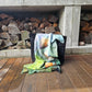 Beach Bunnies merino scarf by the fire