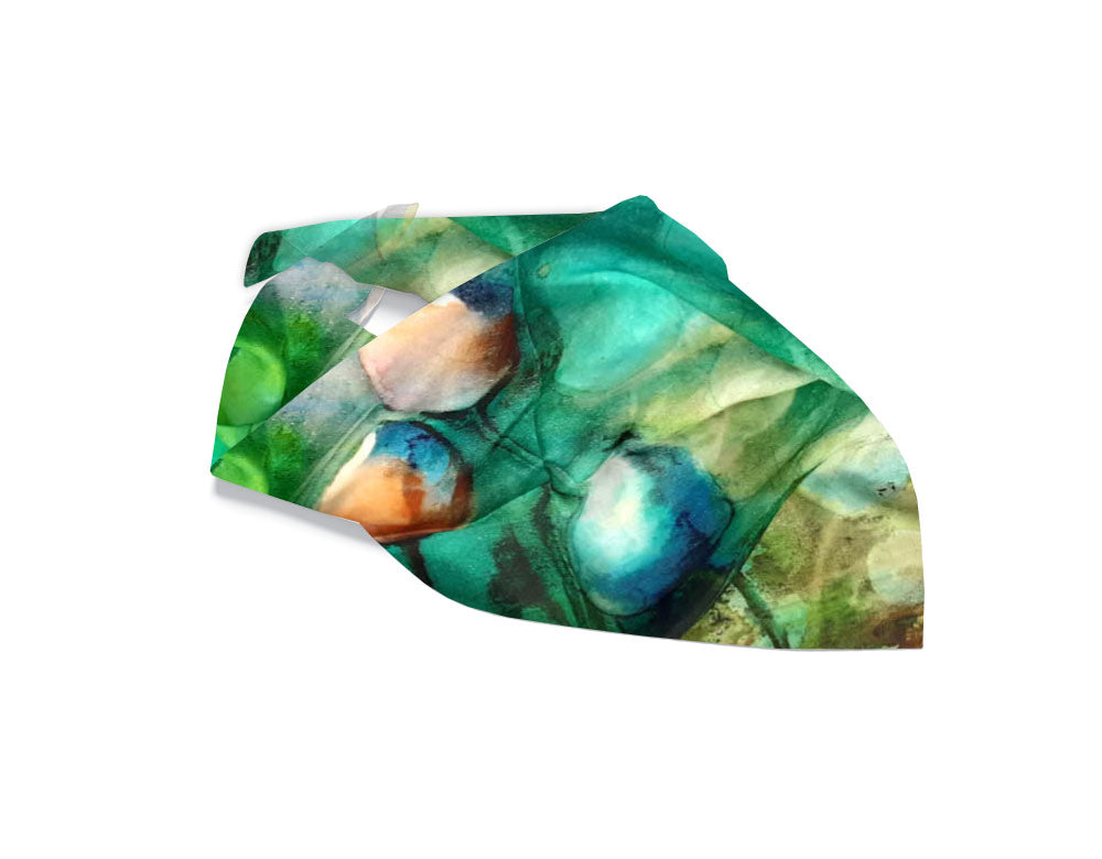 Watercolour Beach Bunnies Silk Scarf