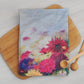 Cotton Floral tea towel with colourful artwork printed from original Christina Massen Art.