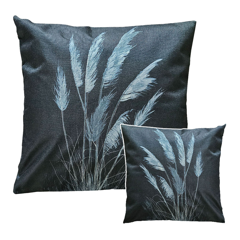 This linen like fabric cushion showcases a delicate and artistic depiction of Toi Toi.