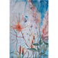Dune grasses in beautiful oranges and blues in a painted design on a tea towel