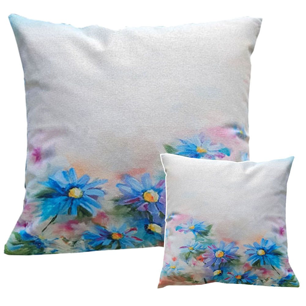 Printed on a stylish linen look fabric, the delicate calm daisy design brings warmth and elegance to any space.