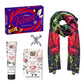 A Rose themed gift box with a Rose cotton printed scarf, hand cream and soap.