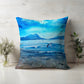 Printed on a stylish linen look fabric, this cushion captures the essence of coastal beauty, making it a perfect addition to any space.