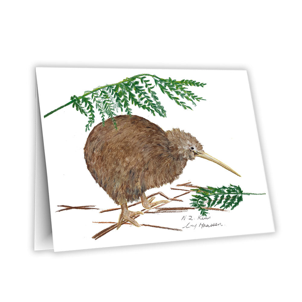 Featuring a detailed print of my original New Zealand Kiwi drawing, this greeting card captures the charm of one of Aotearoa’s most beloved native birds.