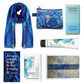 A luxury paua gift box with a paua scarf, chocolates, hand cream and soap.