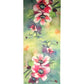 A merino wool scarf with a manuka flower design, artwork is take from original artworks from Christina Maassen Art