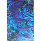 Blue marble cotton tea towel designed from Christina Maassen original artwork