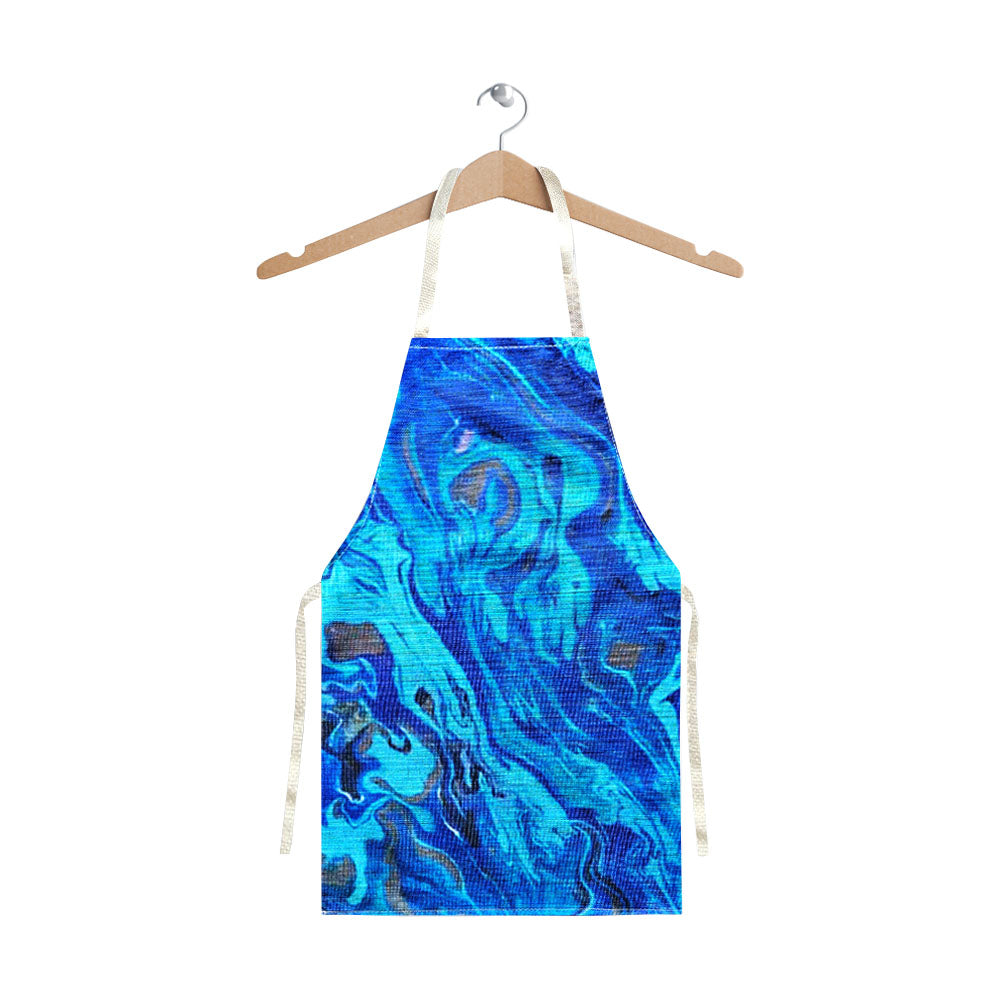 An apron with the New Zealand Paua shell design. Design taken from the original artworks by Christina Maassen Art