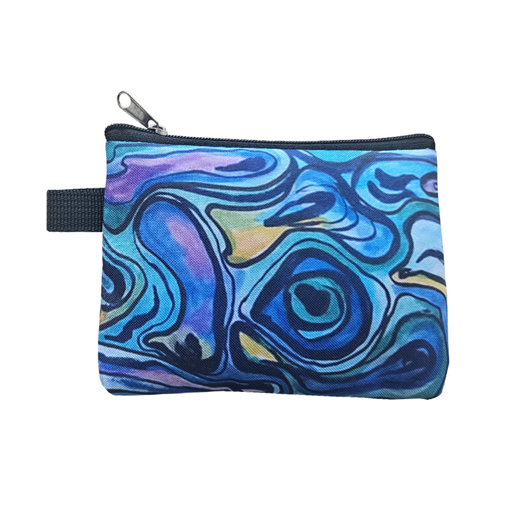 A New Zealand Paua design zip coin purse 