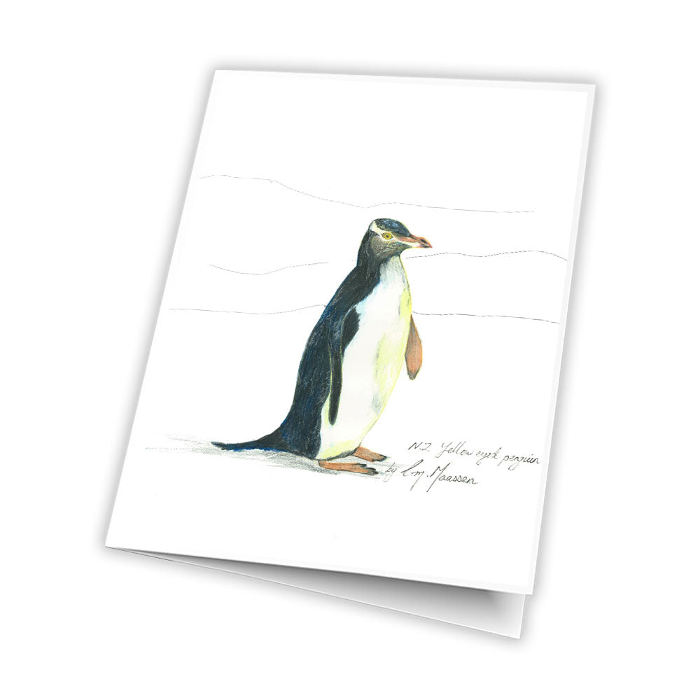 Featuring a detailed print of my original New Zealand Penguin drawing, this greeting card captures the charm of one of Aotearoa’s most beloved native birds.