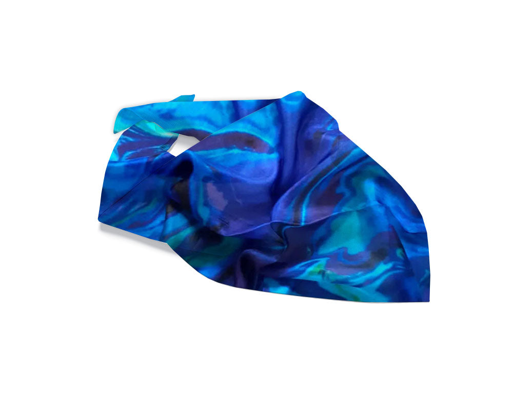 Paua` Pouring Silk Scarf