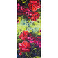 Cotton scarf with red roses printed, a darker colour pallet with red and greens.