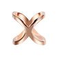 Scarf ring metal in silver and gold 