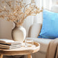 A soft Aqua velvet cushion