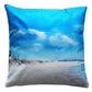 Printed on a stylish linen look fabric, this cushion captures the essence of the surf club, bringing a refreshing and tranquil vibe to any space.