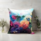  Printed on a stylish linen look fabric, the delicate yet vibrant pansy design brings warmth and elegance to any space.