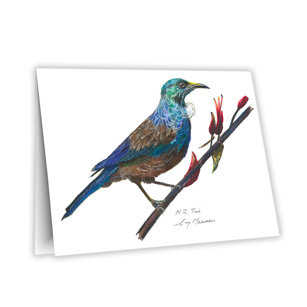 Featuring a detailed print of my original New Zealand Tui drawing, this greeting card captures the charm of one of Aotearoa’s native birds.