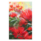 Pohutatkawa cotton tea towel a beautiful red flower print
